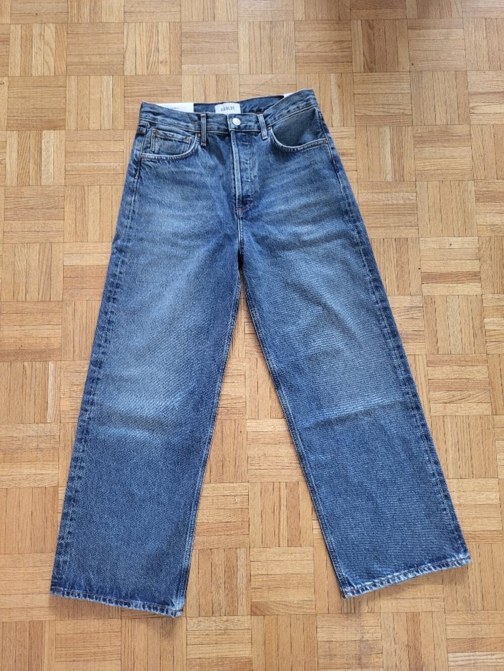 AGOLDE | (NEVER WORN) Ren Jean: High Rise Wide Leg - Chapter (NEW W/TAGS)